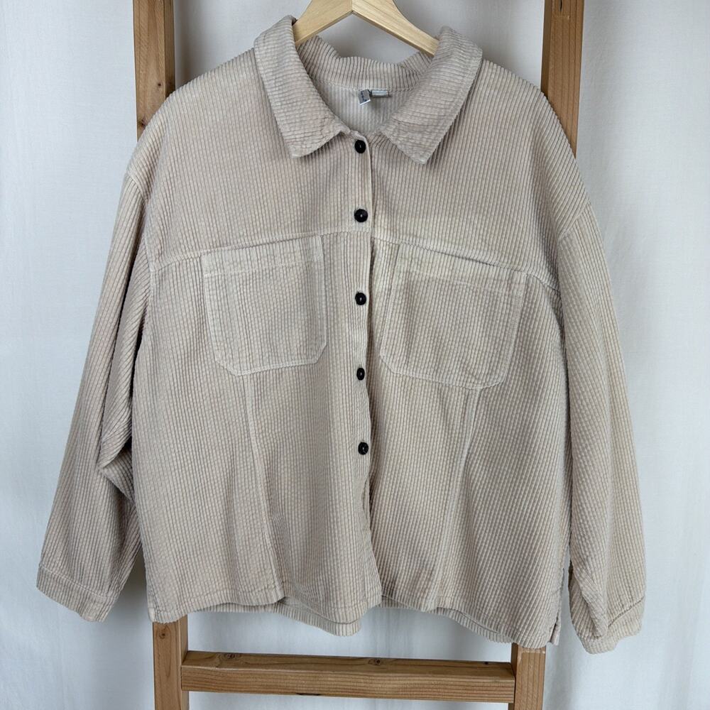 NWT Kleen Big Shirt Corduroy 100% Cotton Shirt Short Jacket #0805 1X